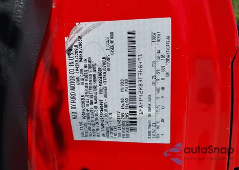 2003 Ford Mustang Mach 1 из США, поврежденный, VIN 1FAFP42R83F368491